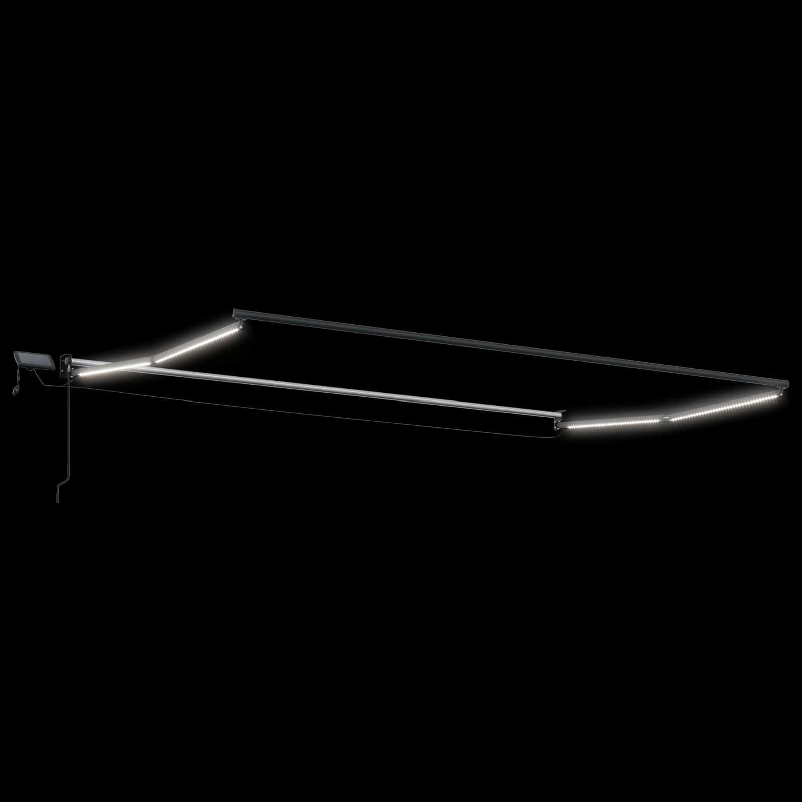 Ručna zlačivna tenda s LED diodama Šareni 4 x 2 m