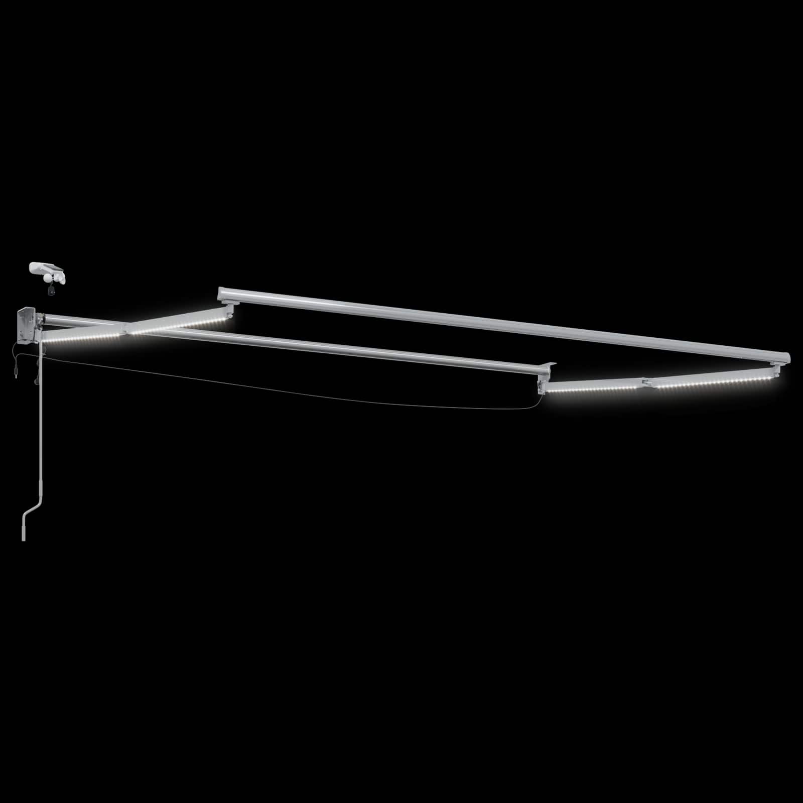 Električna retraktabilna tenda Narančasta i Crna 3 x 2 m