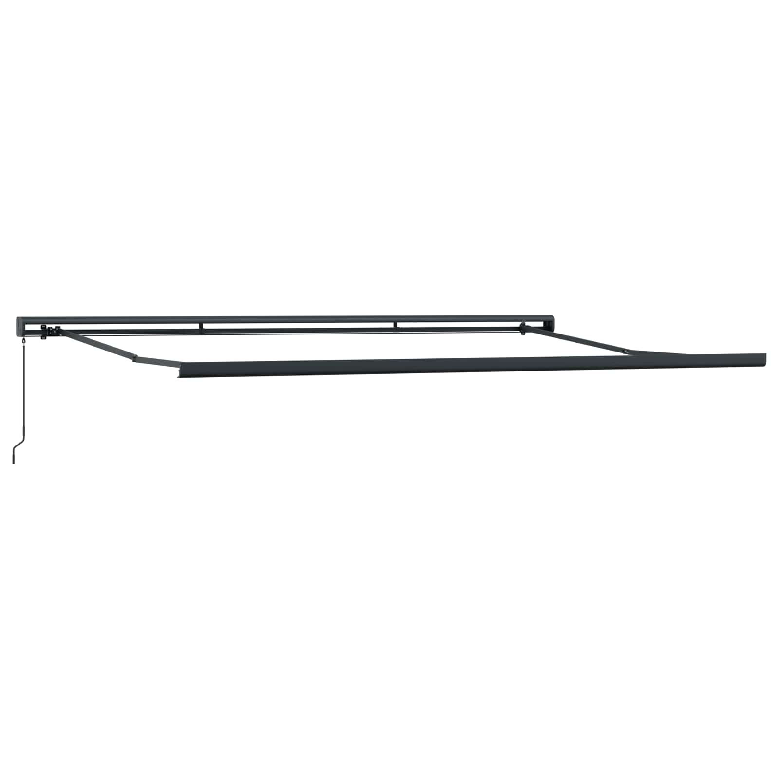 Skrovita tenda Zelena i žuta 4 × 3 m Platno i Aluminij