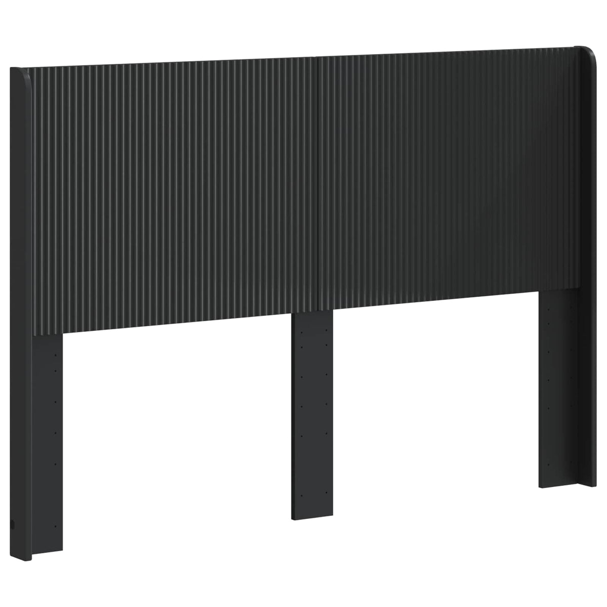 Uzglavlje Crna Konstruirano drvo 150 cm