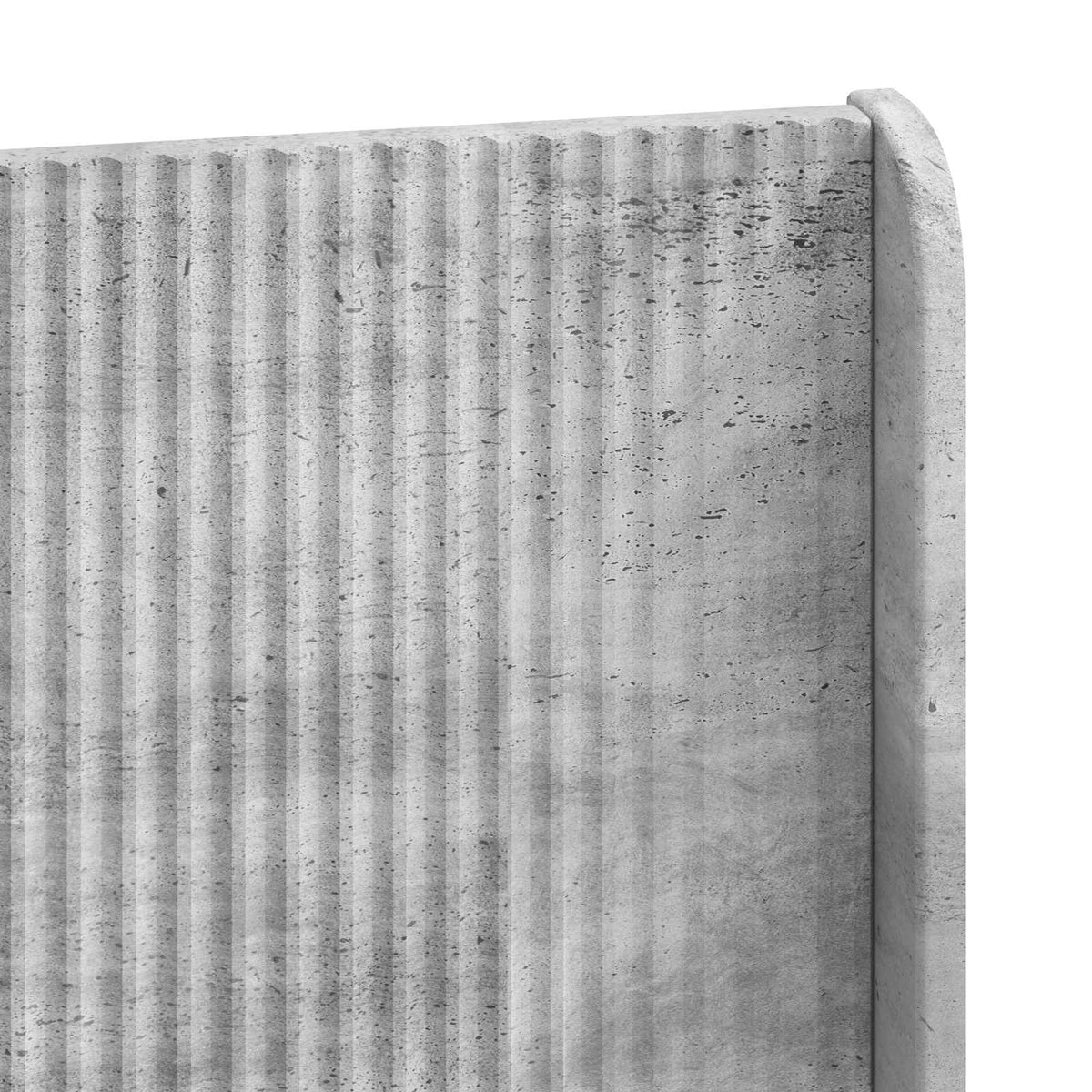 Uzglavlje Betonska siva Konstruirano drvo 135 cm