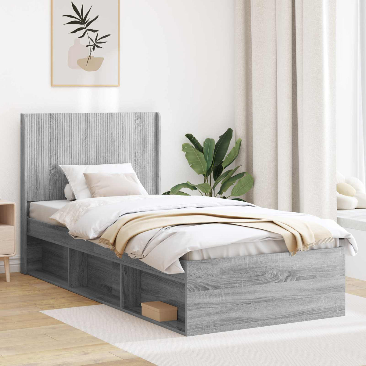 Uzglavlje Siva Sonoma Konstruirano drvo 80 cm
