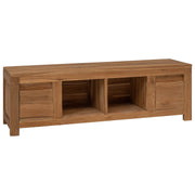 TV ormar 110 x 30 x 35 cm Prirodna Čvrsto teak drvo