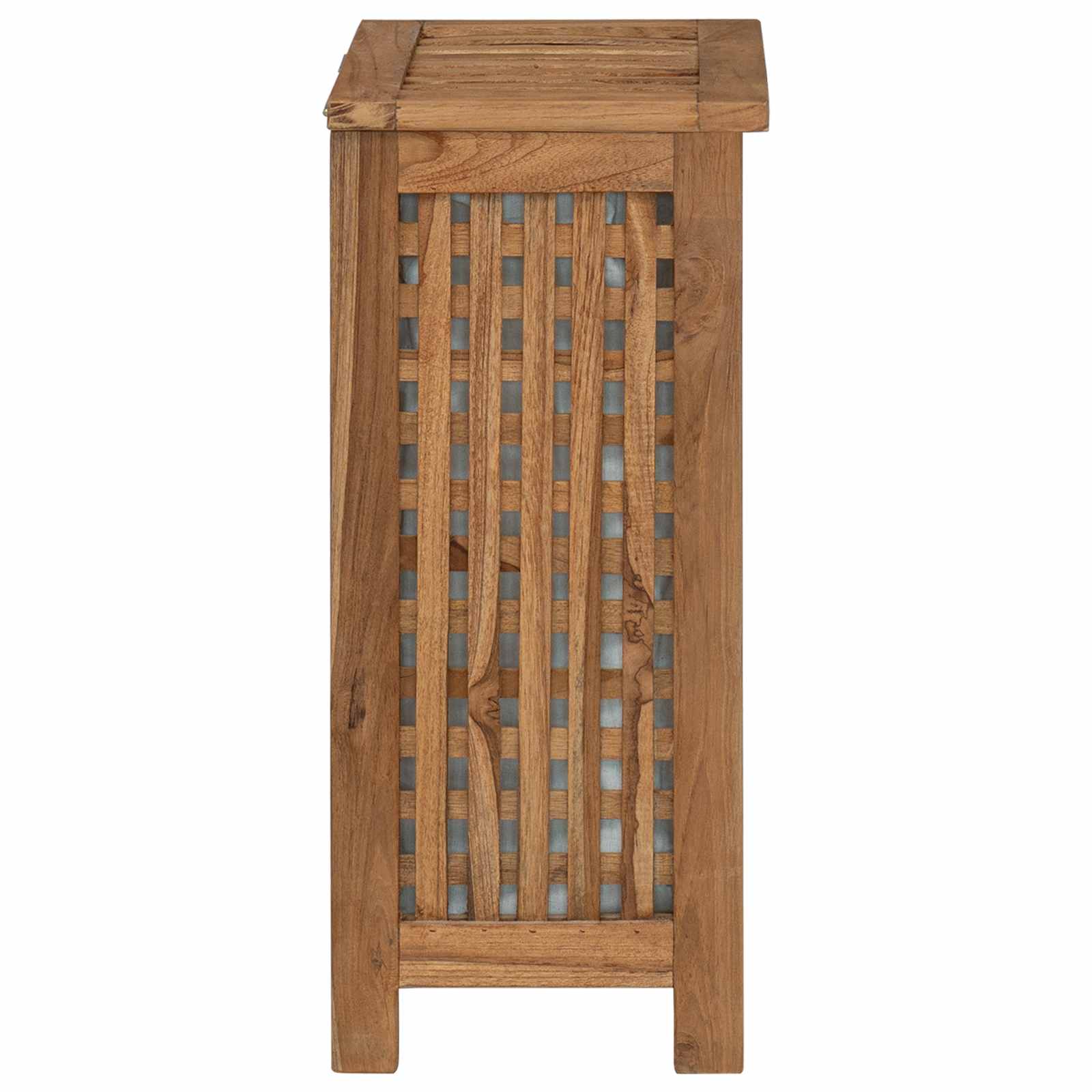 Košarica za rublje Prirodna 35 x 25 x 60 cm Čvrsto teak drvo