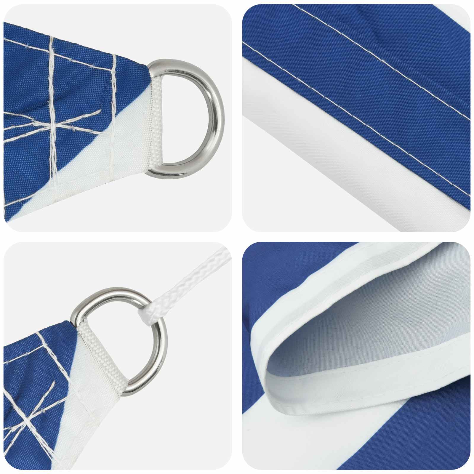Jedro za sunce Plava i bijela 5 x 2 m 100% poliester Oxford