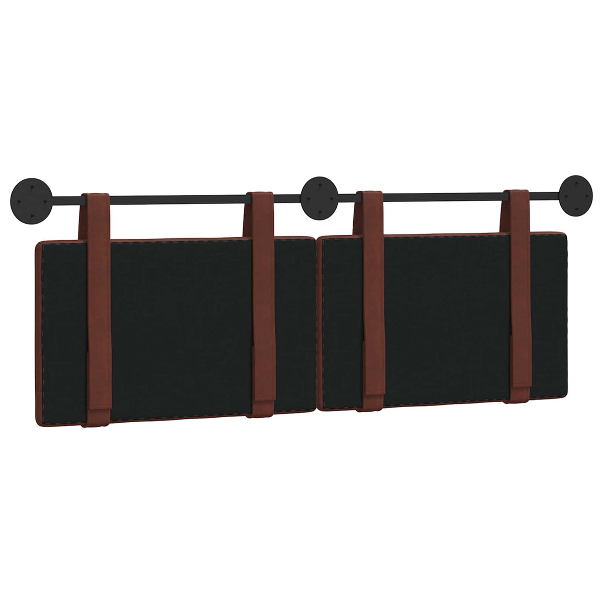 Viseće uzglavlje kreveta Sjajno smeđa Antikni PU 130 x 55 x 5 cm