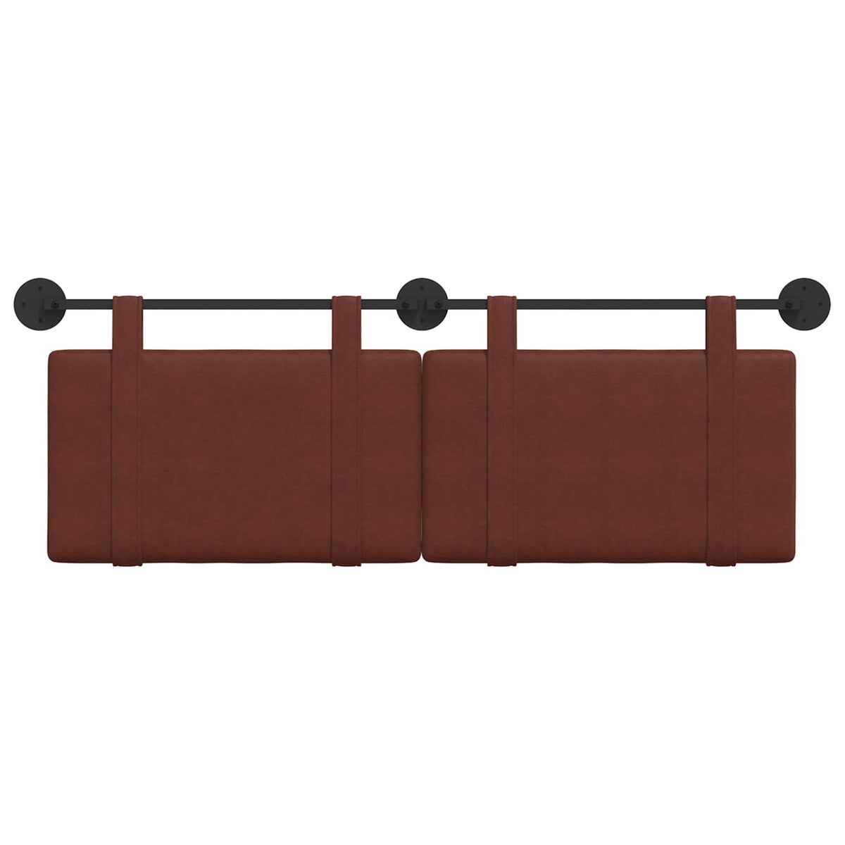 Viseće uzglavlje kreveta Sjajno smeđa Antikni PU 150 x 55 x 5 cm