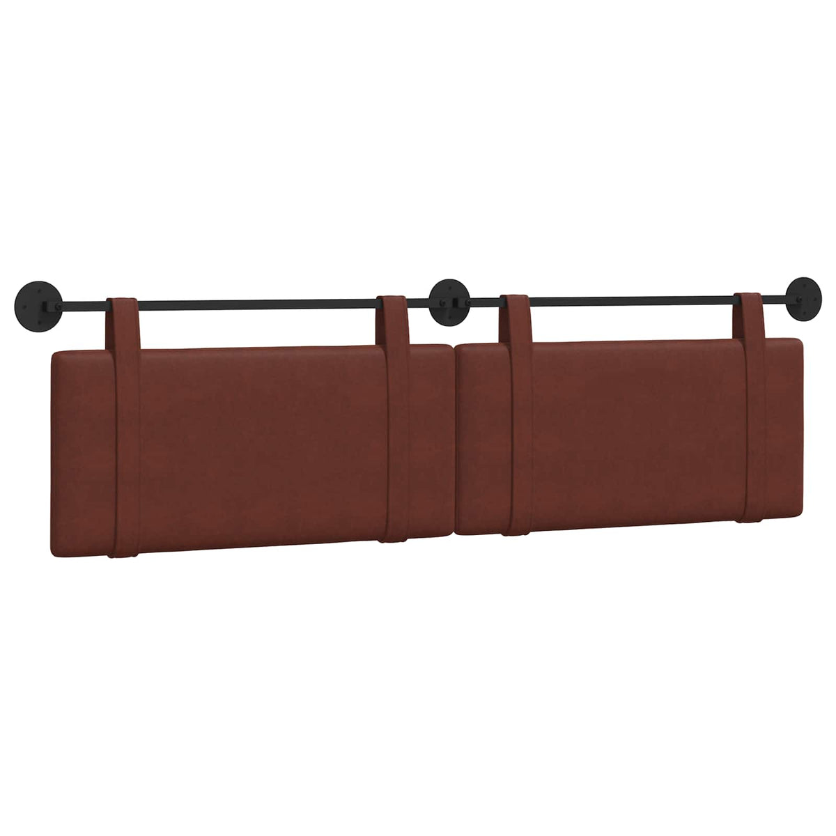 Viseće uzglavlje kreveta Sjajno smeđa Antikni PU 170 x 55 x 5 cm