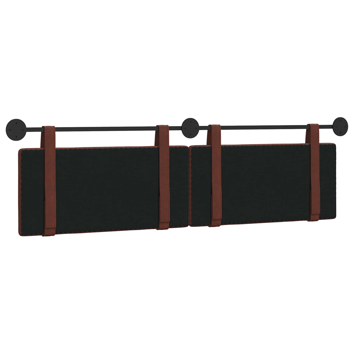 Viseće uzglavlje kreveta Sjajno smeđa Antikni PU 170 x 55 x 5 cm