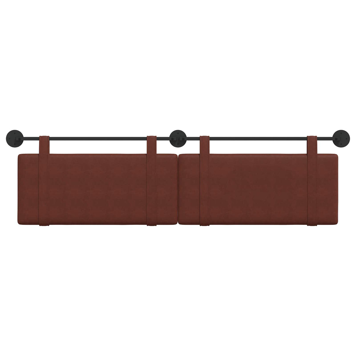 Viseće uzglavlje kreveta Sjajno smeđa Antikni PU 170 x 55 x 5 cm