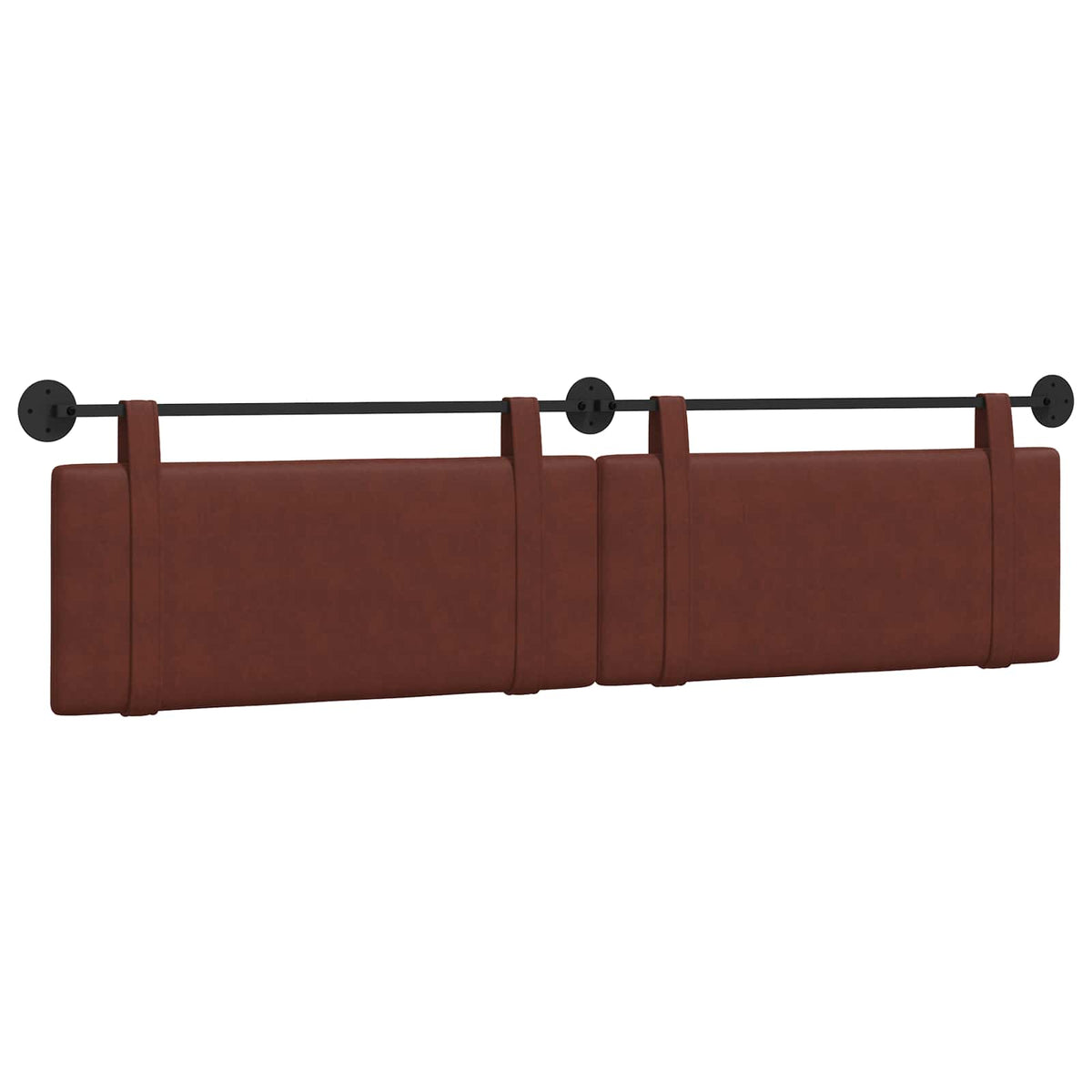 Viseće uzglavlje kreveta Sjajno smeđa Antikni PU 210 x 55 x 5 cm