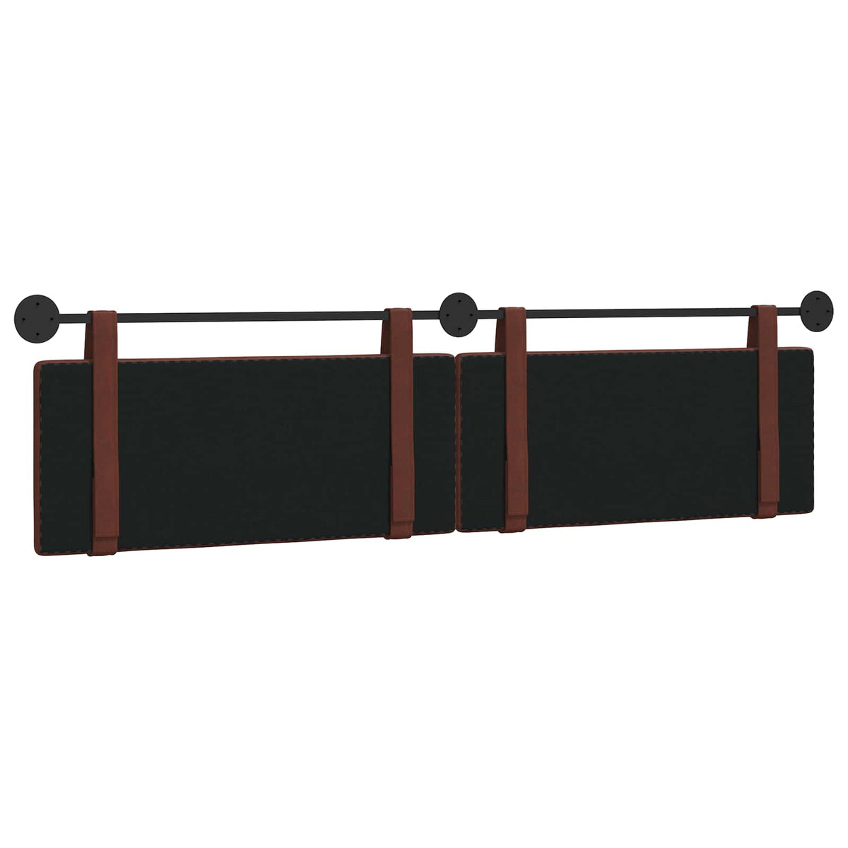 Viseće uzglavlje kreveta Sjajno smeđa Antikni PU 210 x 55 x 5 cm