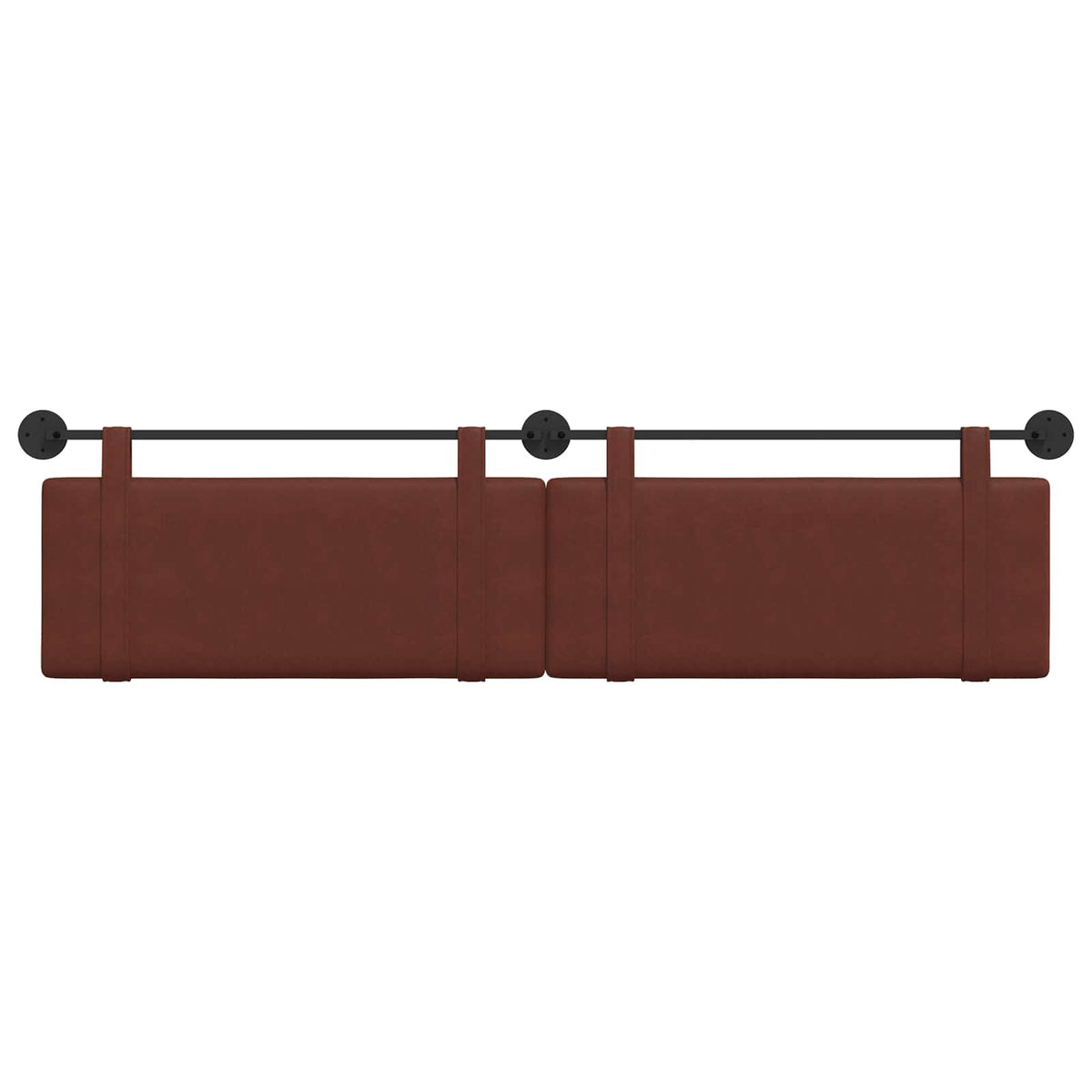Viseće uzglavlje kreveta Sjajno smeđa Antikni PU 210 x 55 x 5 cm