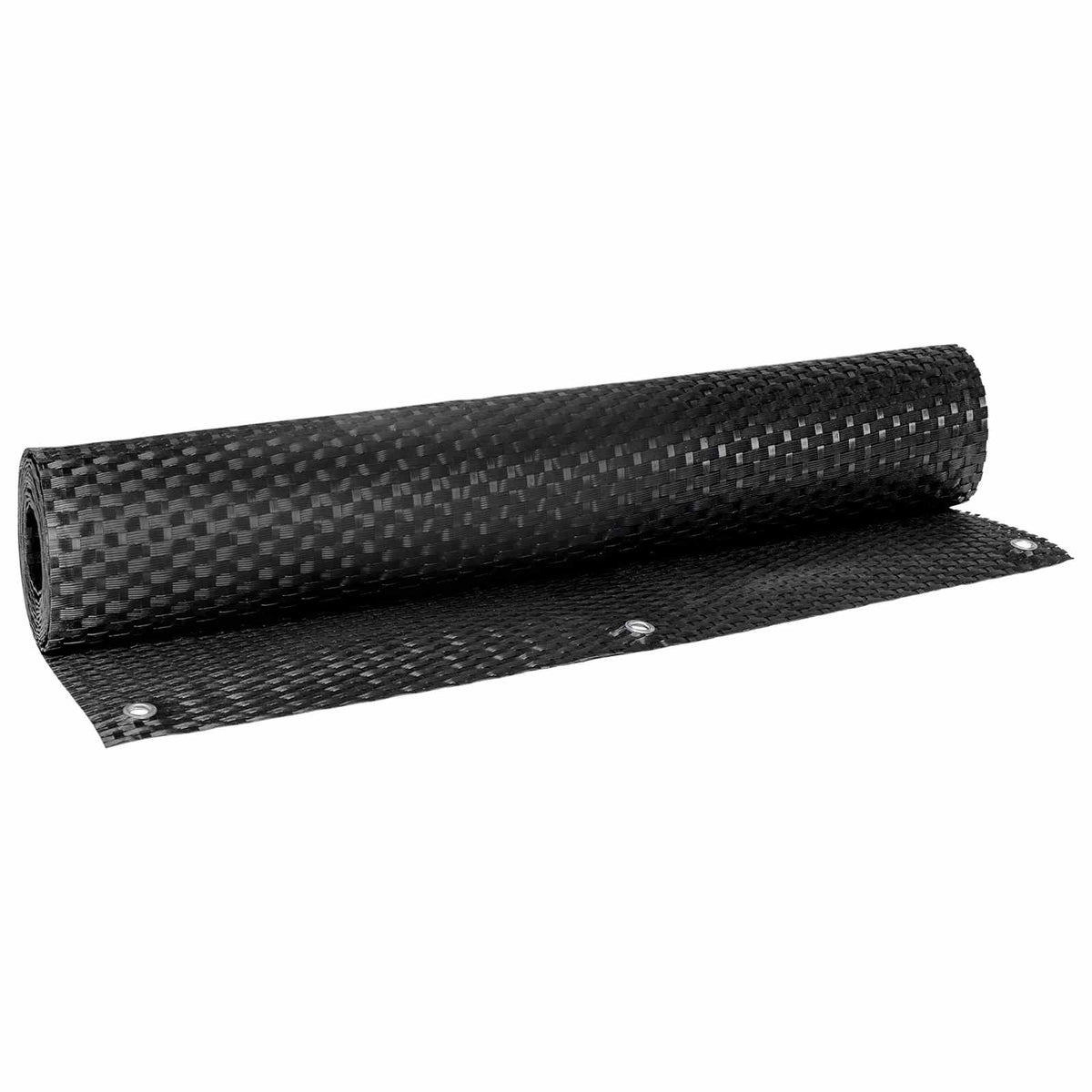 Ekran za balkon s rupama 400 x 90 cm poliratan Crna