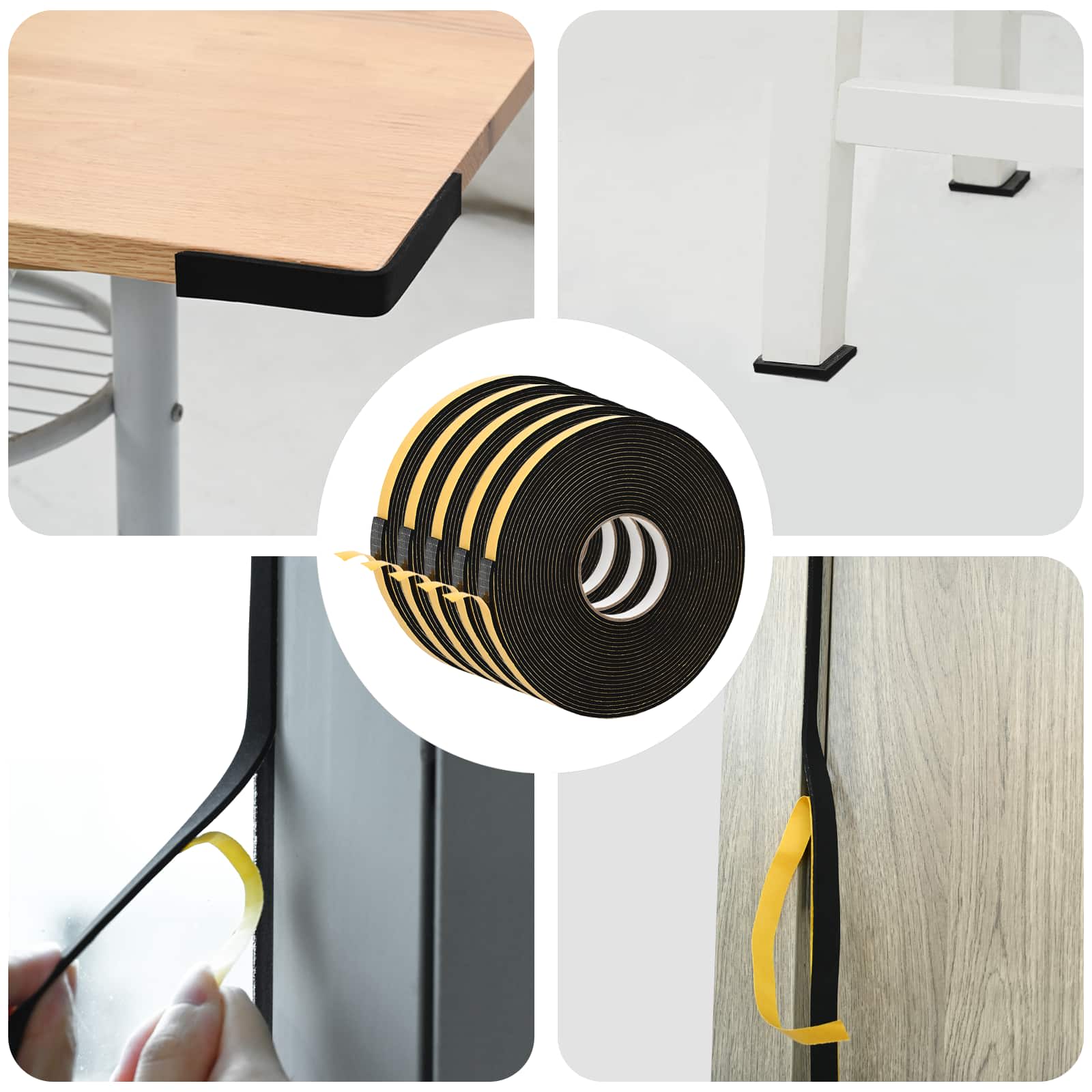 Samoljepljiva pjenasta traka 5 pcs Crna 20mm x 10m CR pjena