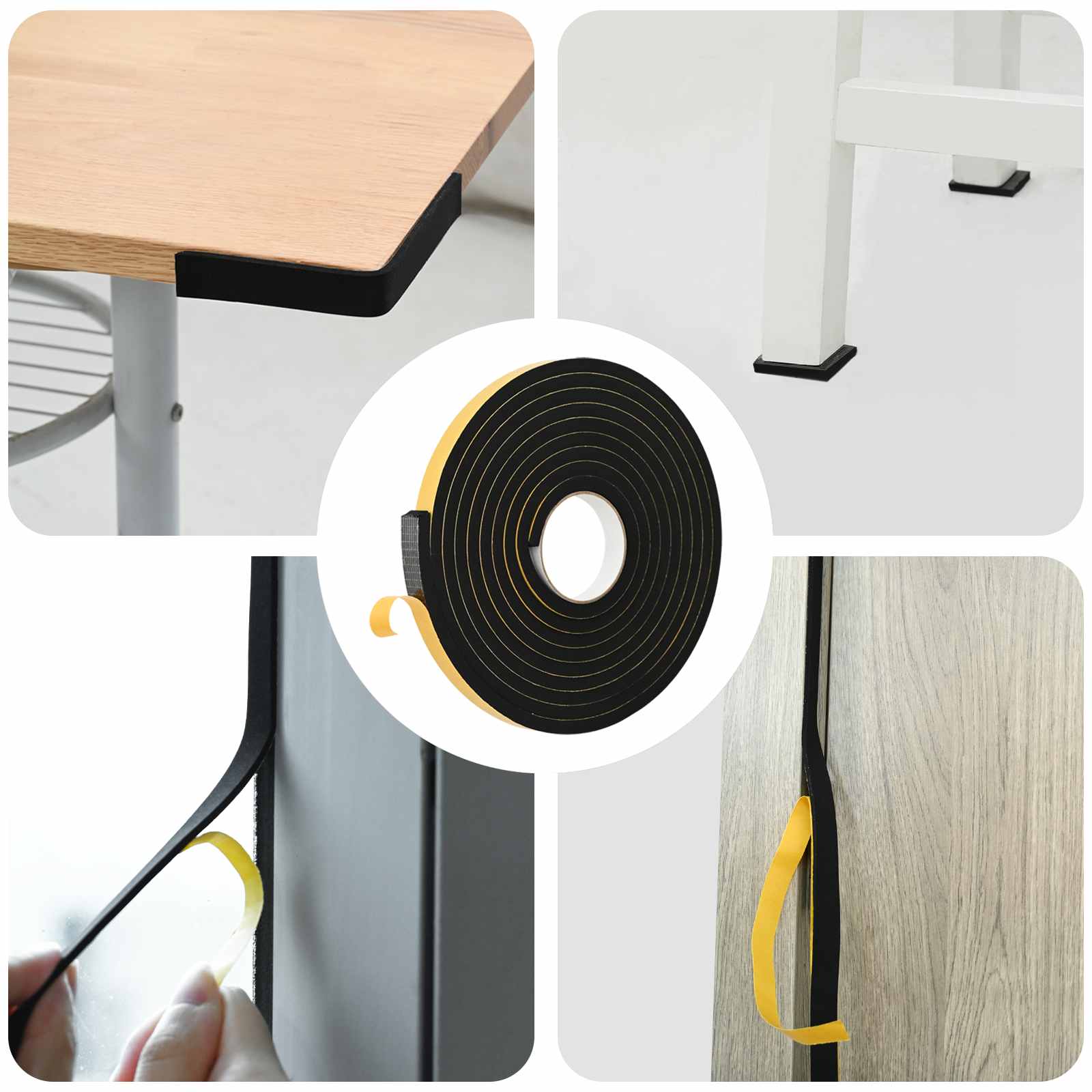 Samoljepljiva pjenasta traka 20 pcs Crna 20mm x 5m CR pjena