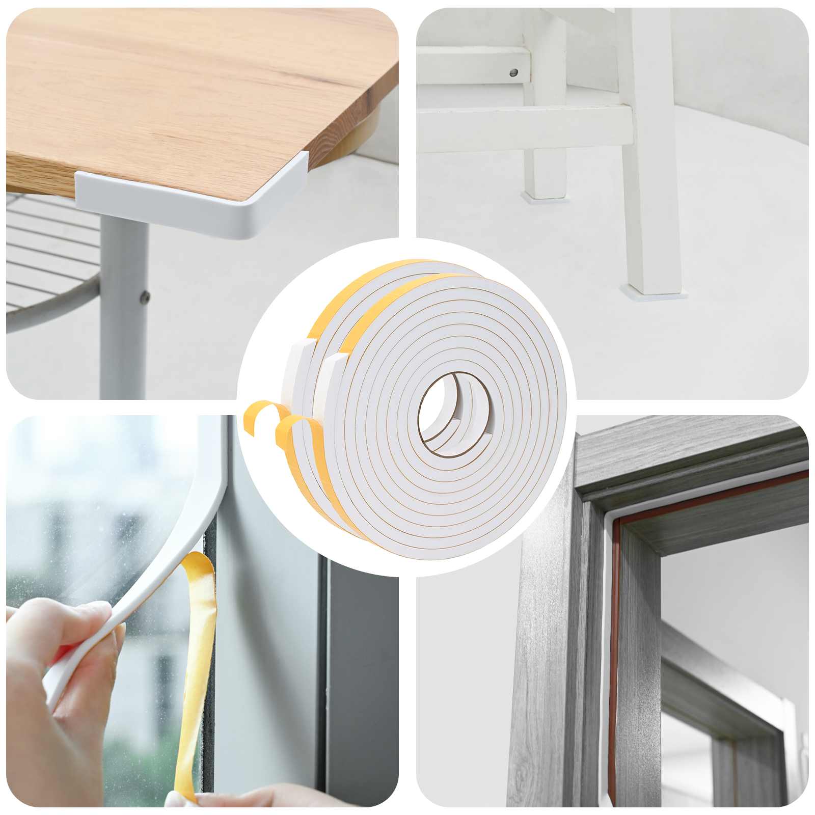 Samoljepljiva pjenasta traka 2 pcs Bijela 15mm x 5m CR pjena