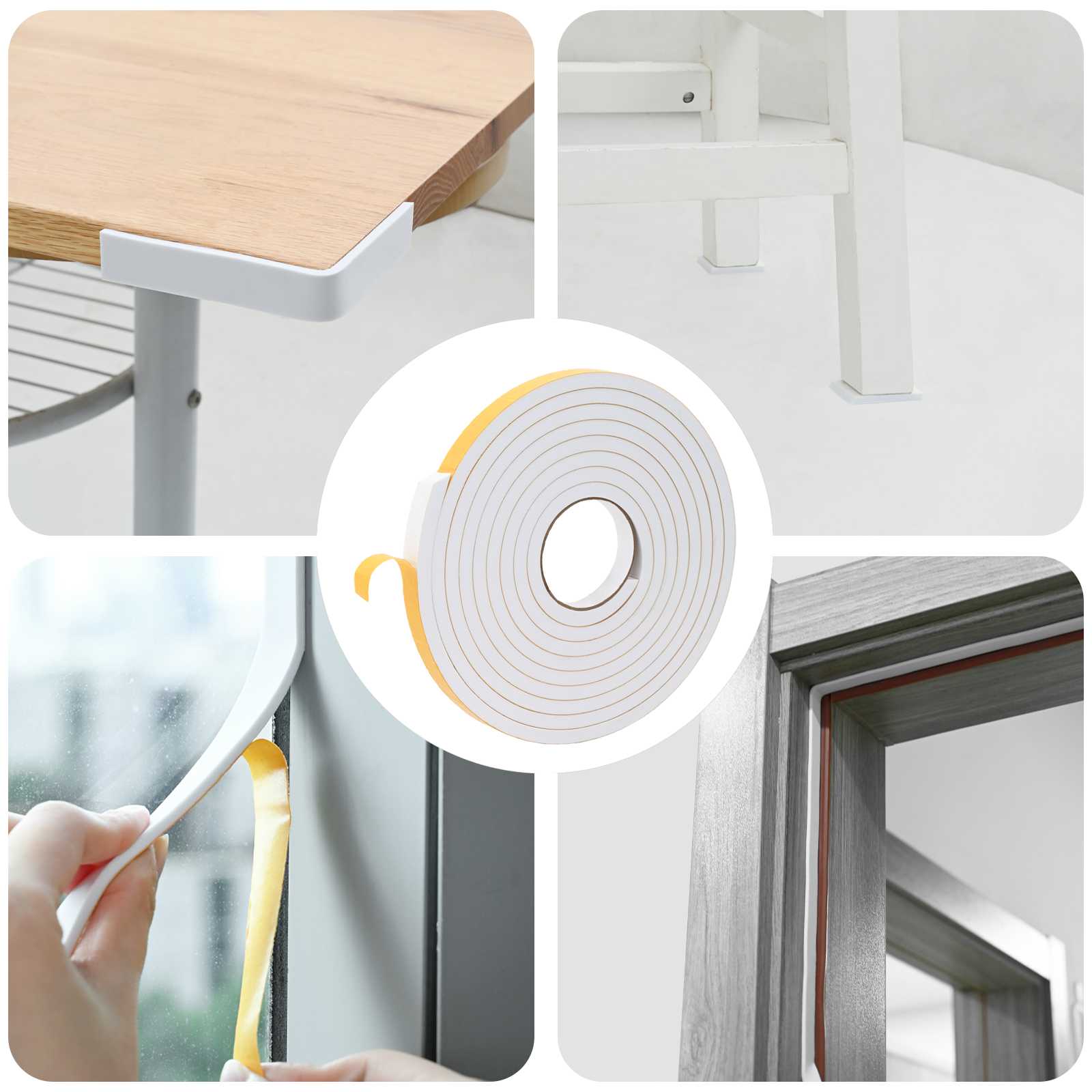 Samoljepljiva pjenasta traka 10 pcs Bijela 15mm x 5m CR pjena