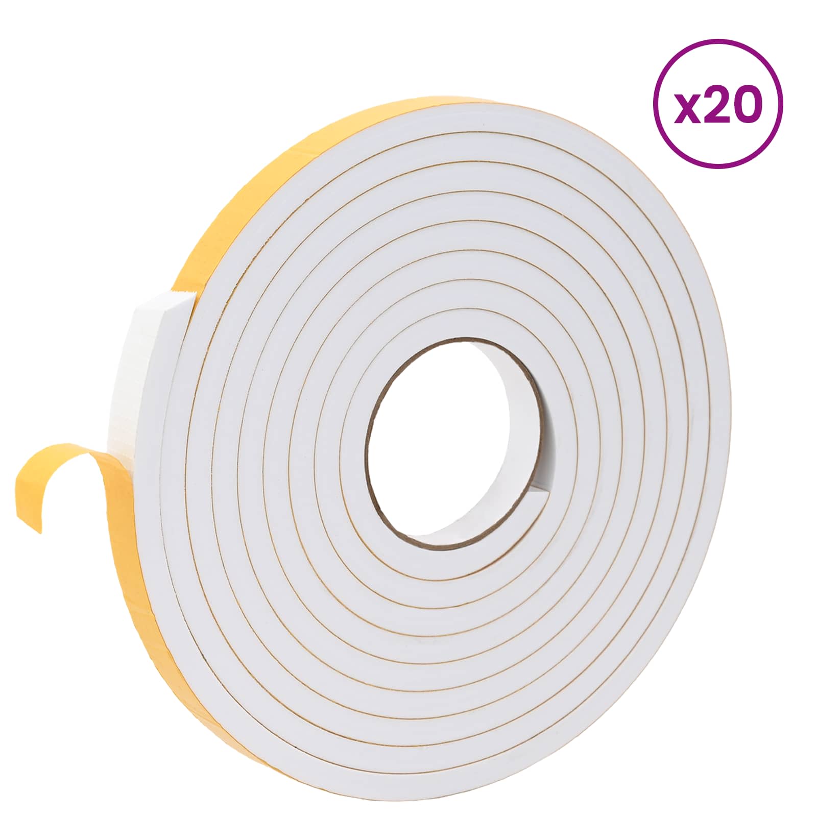 Samoljepljiva pjenasta traka 20 pcs Bijela 15mm x 5m CR pjena