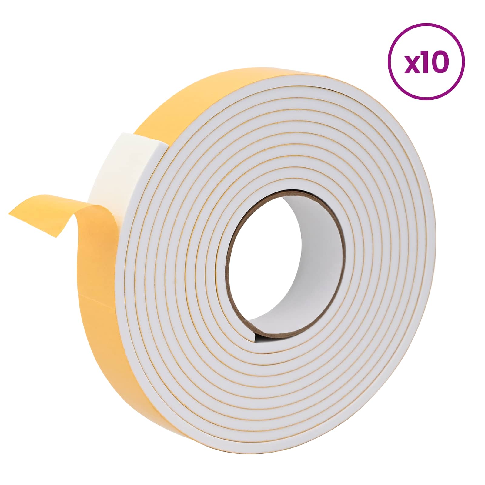 Samoljepljiva pjenasta traka 10 pcs Bijela 40mm x 5m CR pjena
