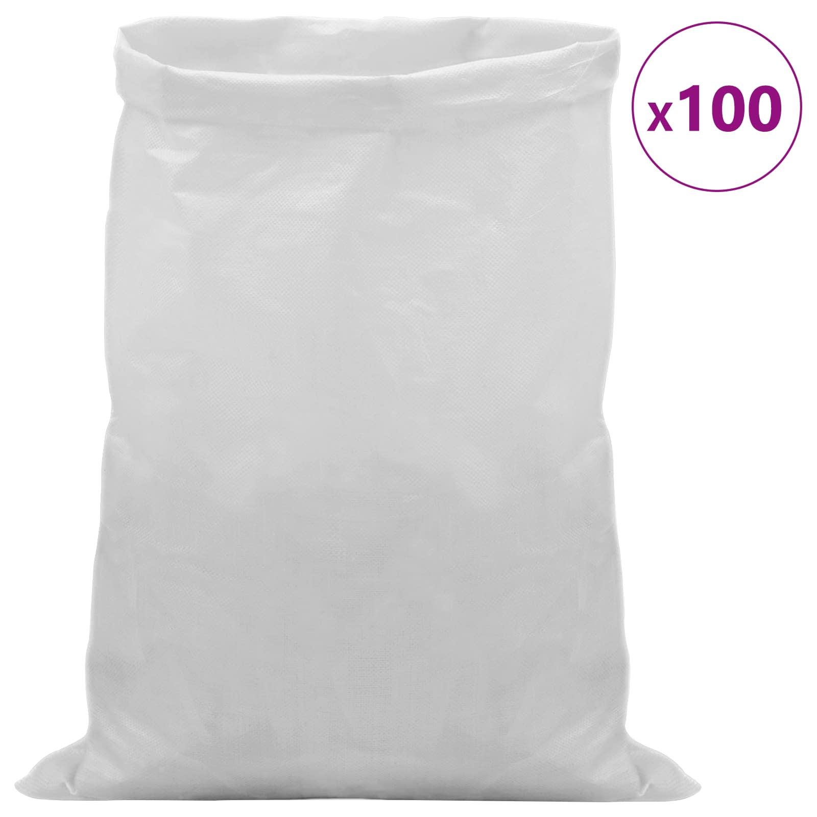 Tkanine vreće 100 pcs Bijela 40 x 60 cm PP