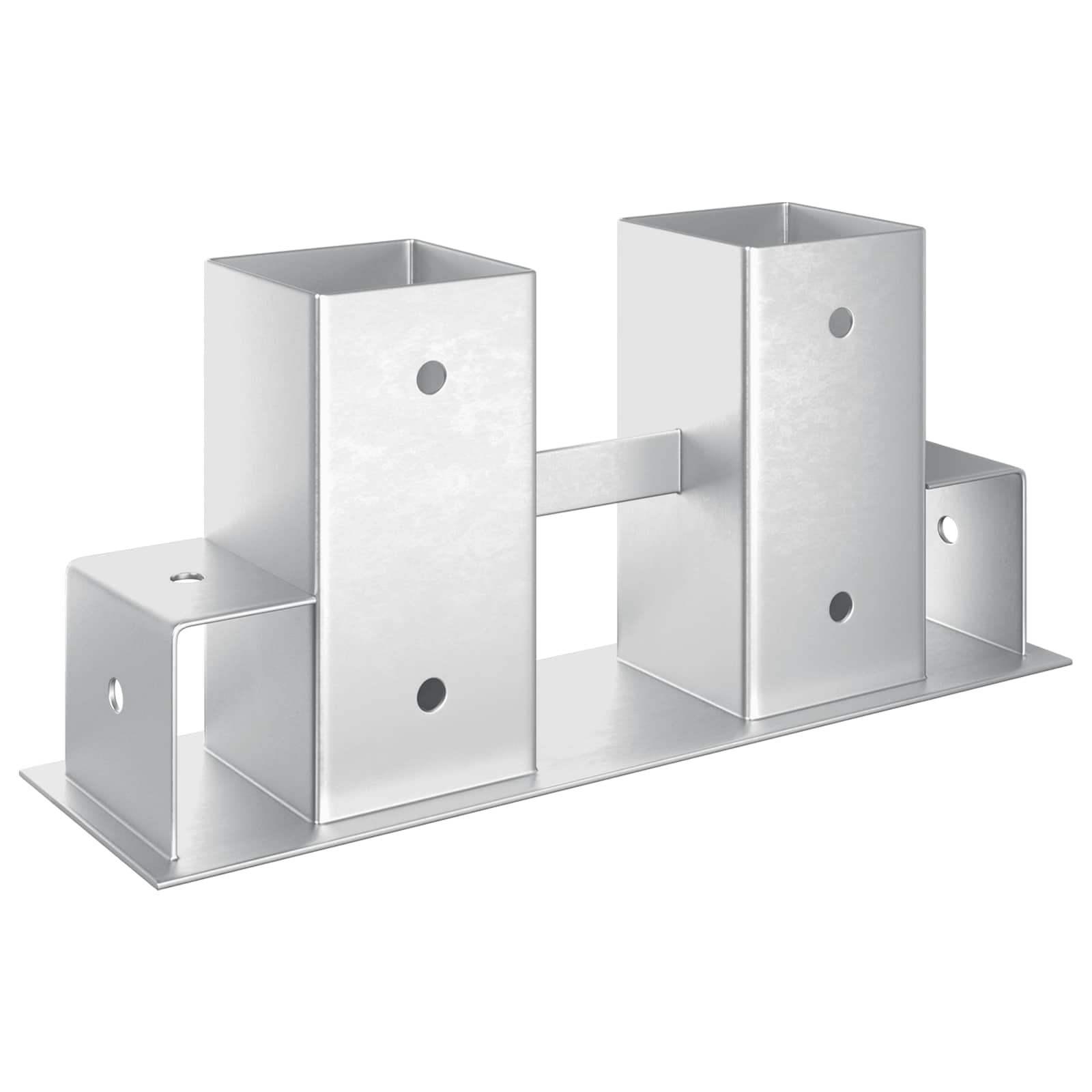 Pomoć za slaganje drva 12 pcs Srebrna 34 x 10 x 15 cm Čelik