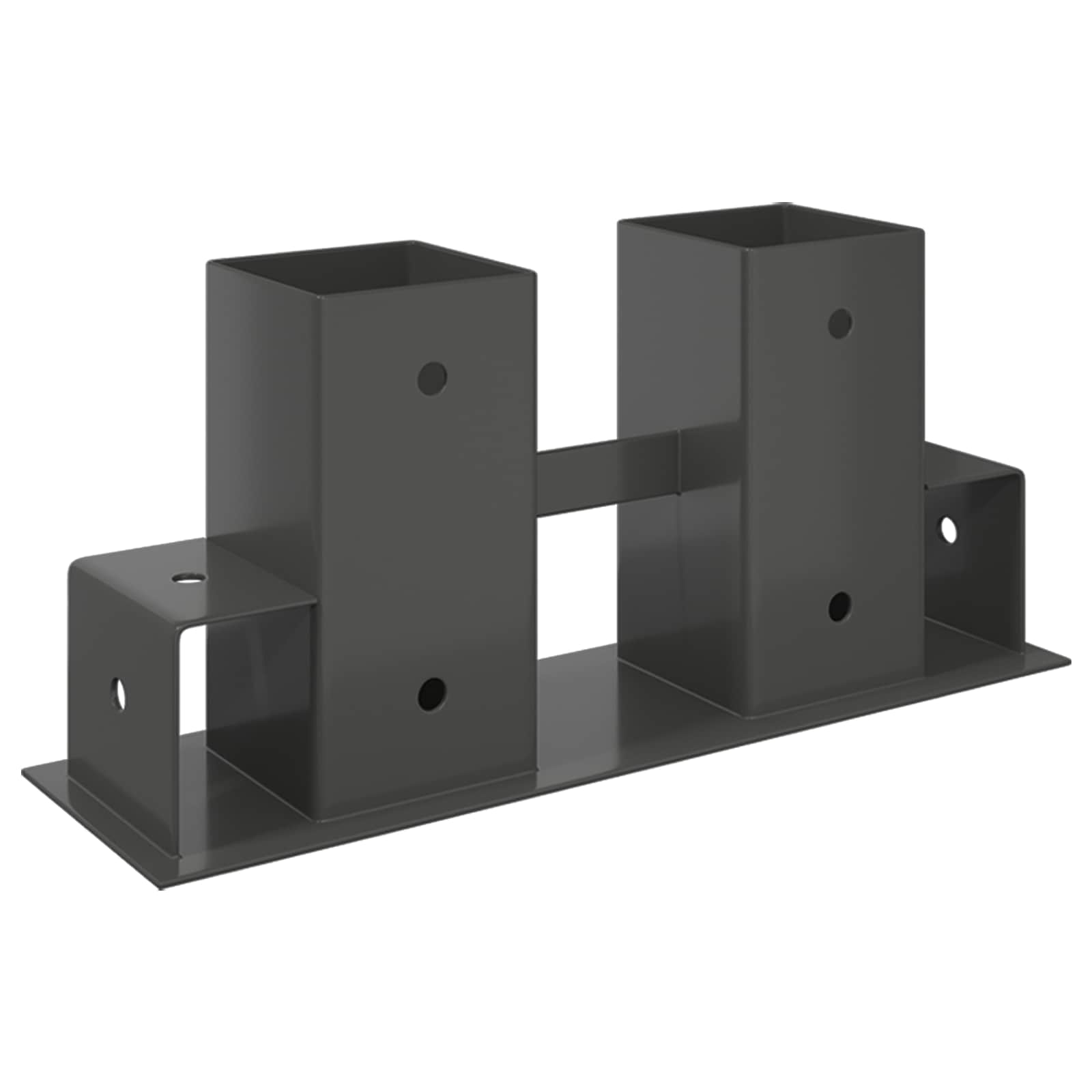 Pomoć za slaganje drva 12 pcs Antracit 34 x 10 x 15 cm Čelik