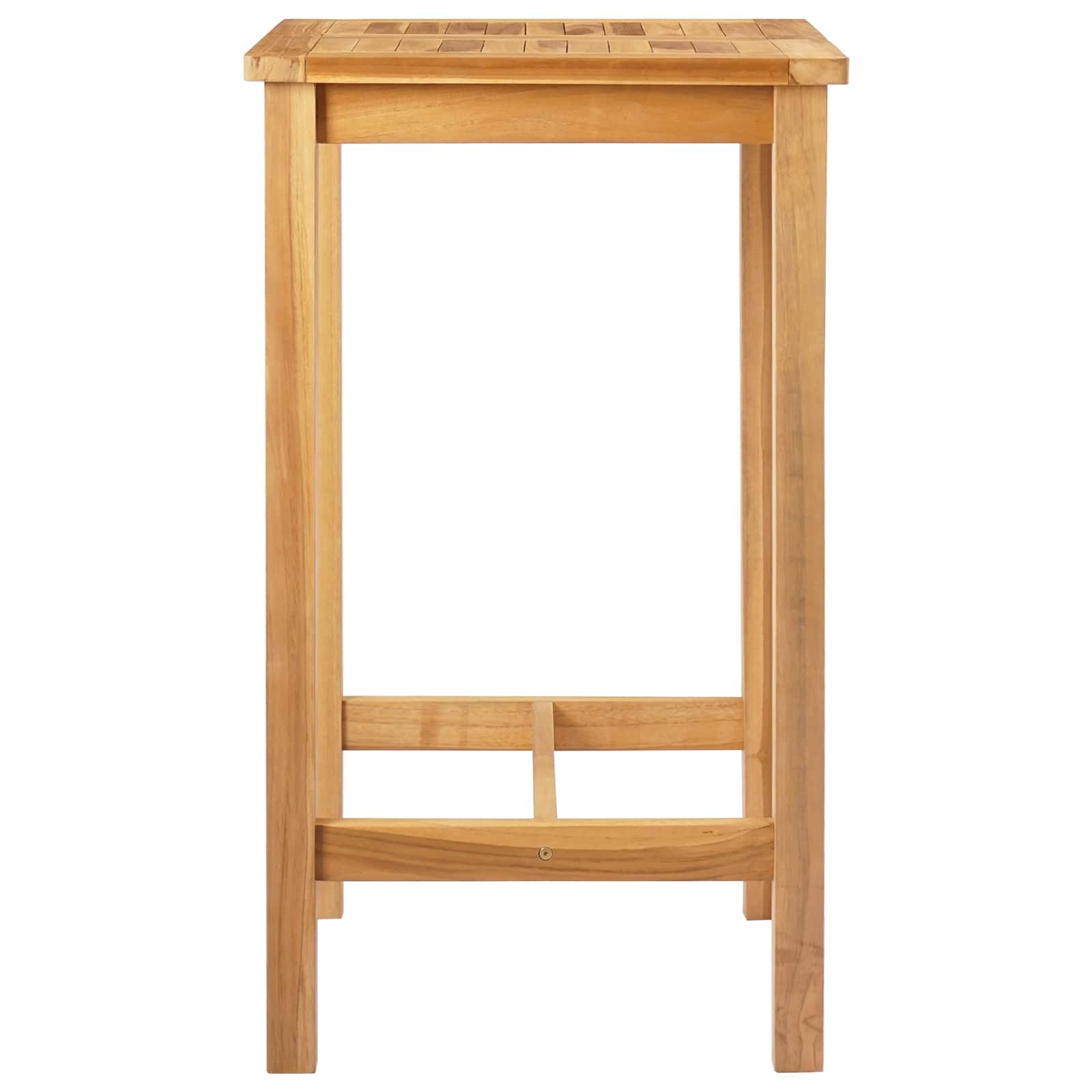 Stol za bar Prirodna 60 x 60 x 105 cm Masivni teak