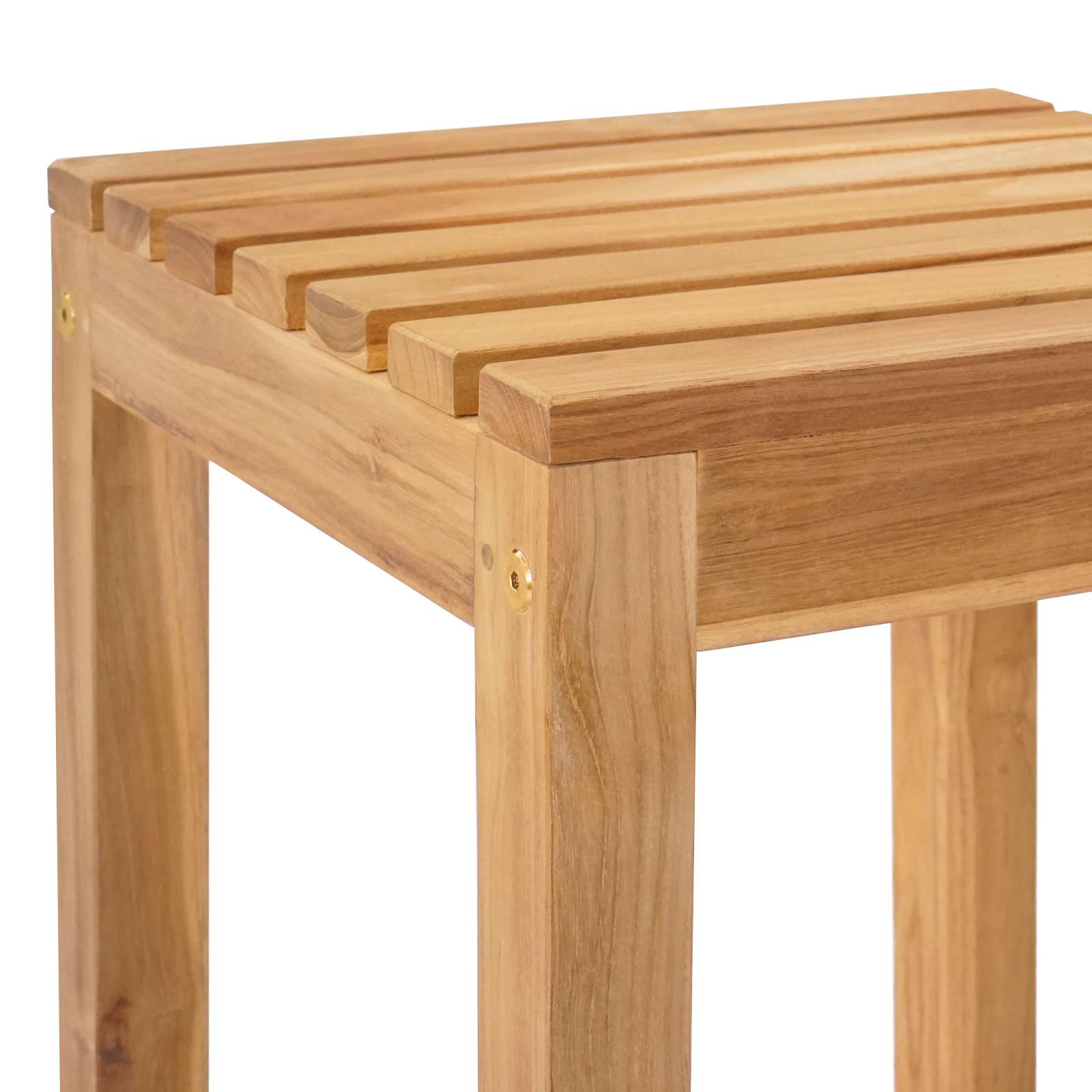 Barska stolica 2 pcs Prirodna 35 x 35 x 75 cm Čvrsto teak drvo