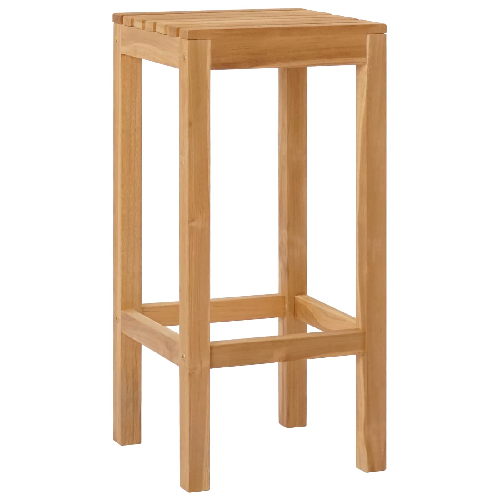 Barska stolica 4 pcs Prirodna Čvrsto teak drvo