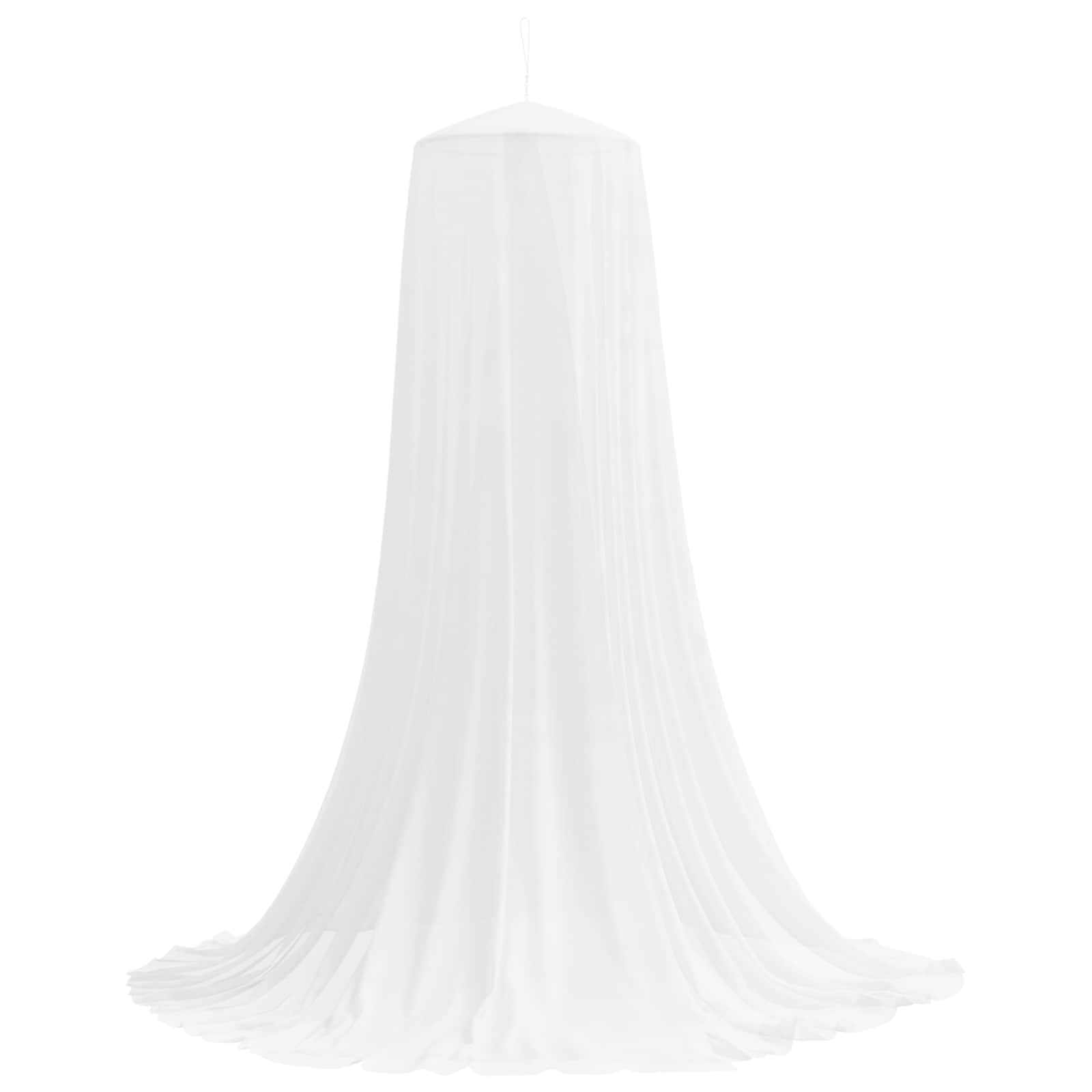 Mreža za komarce za krevet 3 pcs 156 mesh Bijela Ø56 x 220 cm