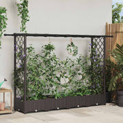 Povišeni krevet s mrežom i krovom Smeđa 203 x 40 x 123 cm PP