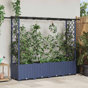 Povišeni krevet s mrežom i krovom Siva 203 x 40 x 138 cm PP