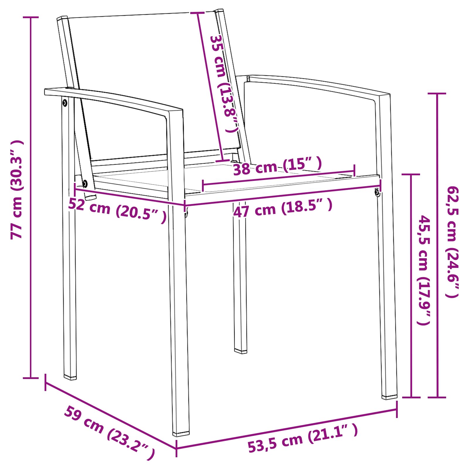 Set vanjskog namještaja 7 pcs Crna i antracit 160 x 80 x 73 cm