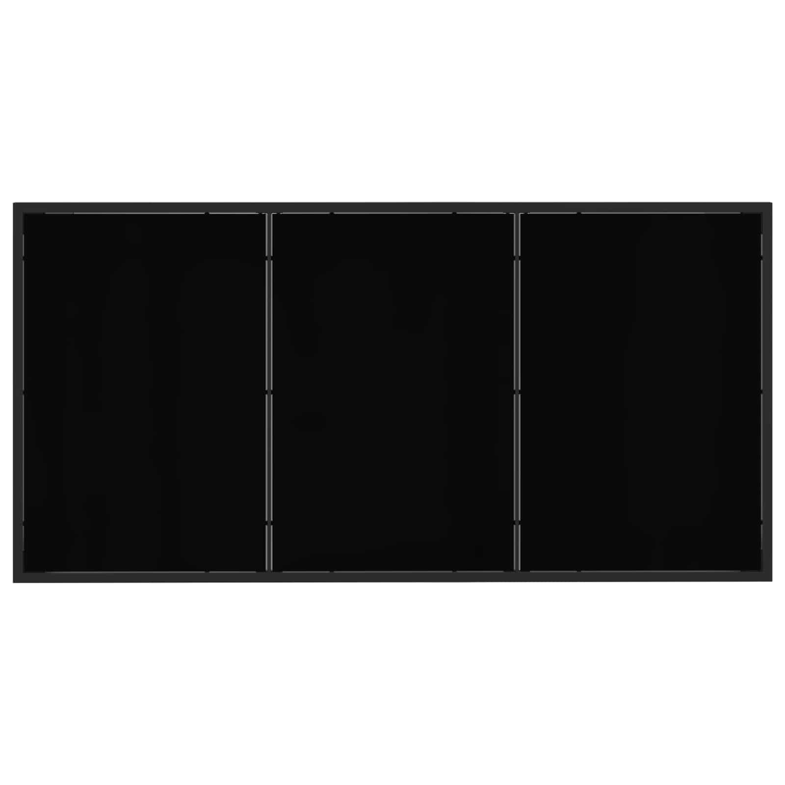 Set vanjskog namještaja 7 pcs Crna i antracit 160 x 80 x 73 cm