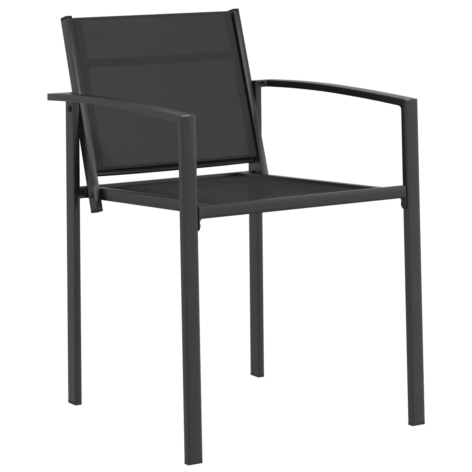 Set vanjskog namještaja 7 pcs Crna i antracit Tekstilen