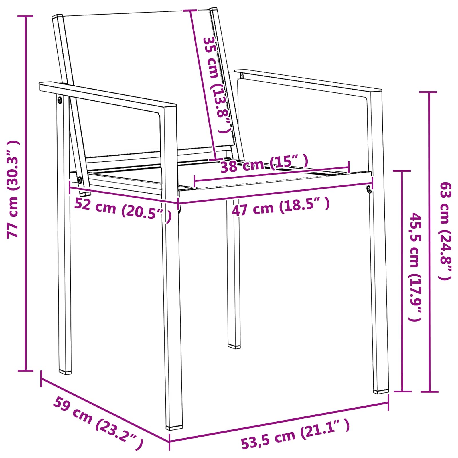 Set vanjskog namještaja 5 pcs Crna i antracit 140 x 70 x 73 cm