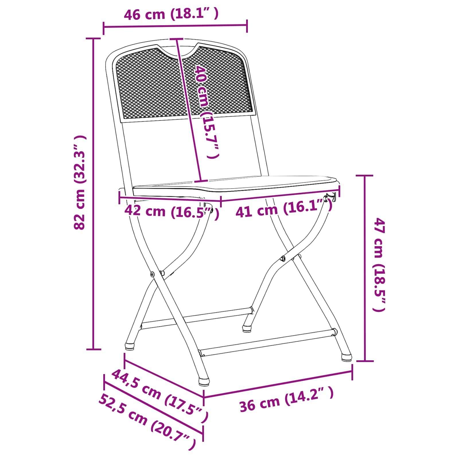 Set vanjskog namještaja 3 pcs Antracit Željezo i čelik