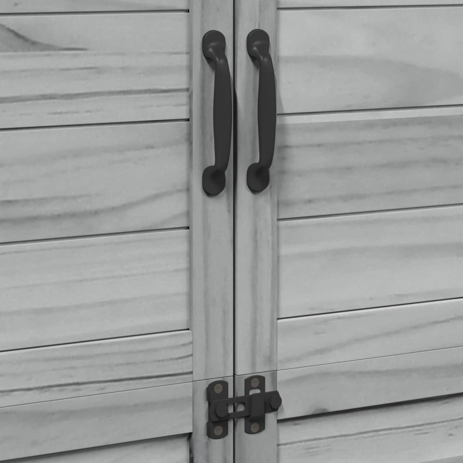 Vrtna Šupa s krovom Siva 106,5 x 56 x 176 cm Čvrsto drvo jele