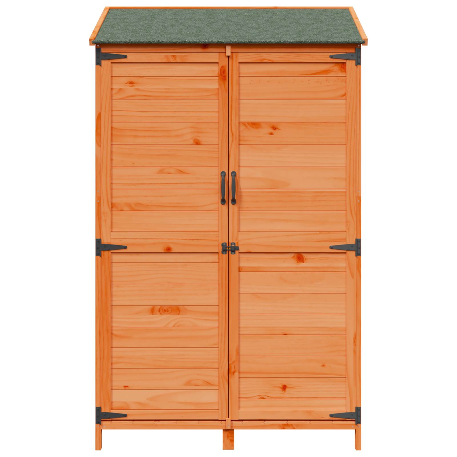 Vrtna Šupa s krovom Smeđa 106,5 x 56 x 176 cm Čvrsto drvo jele