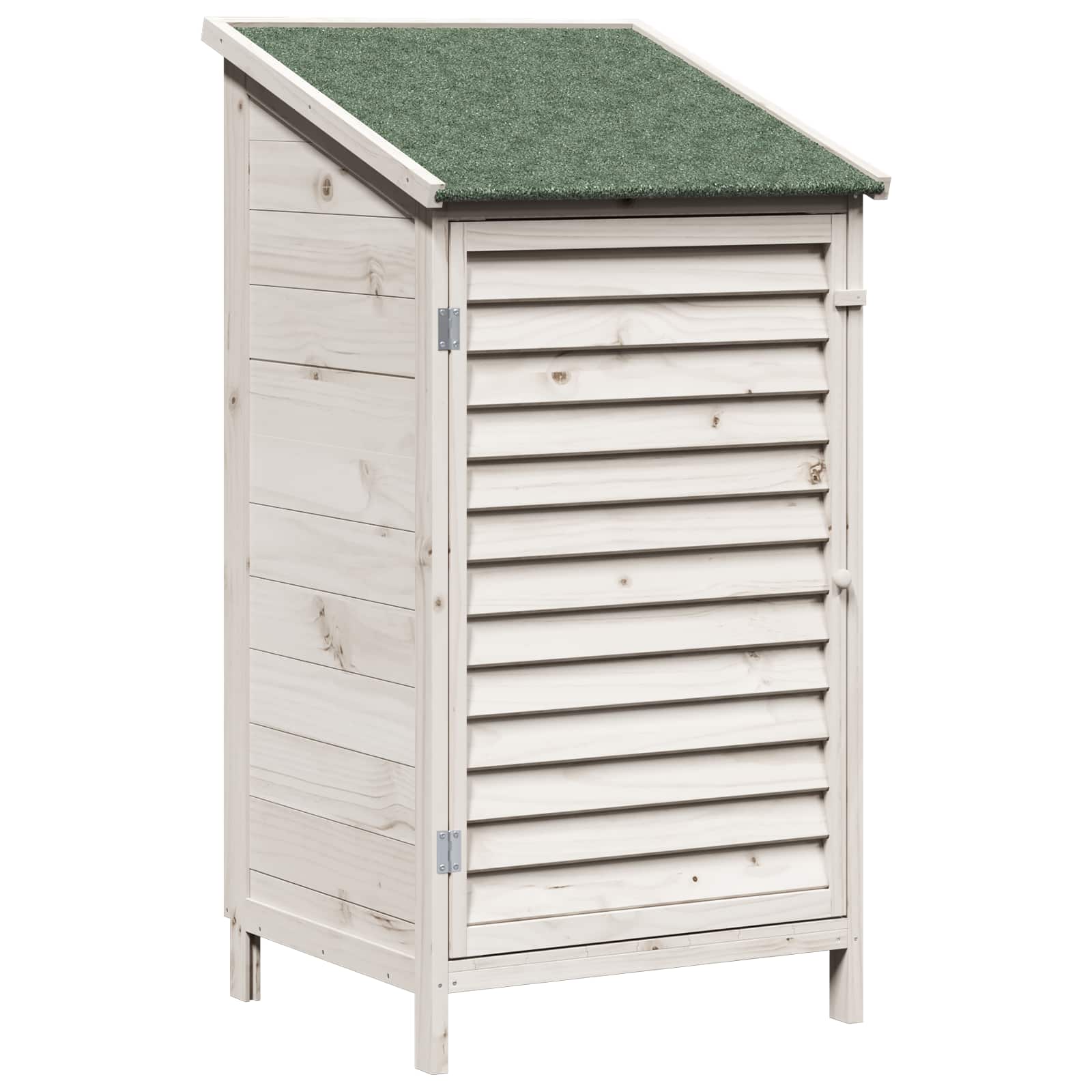 Vrtna Šupa Bijela 59 x 56 x 113,5 cm Čvrsto drvo jele
