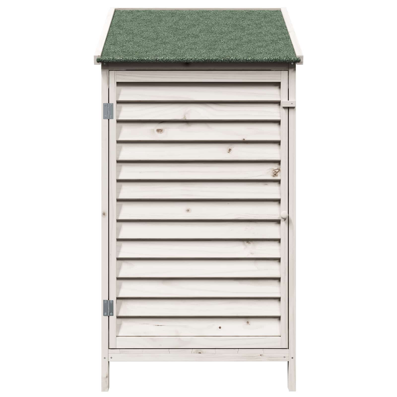 Vrtna Šupa Bijela 59 x 56 x 113,5 cm Čvrsto drvo jele