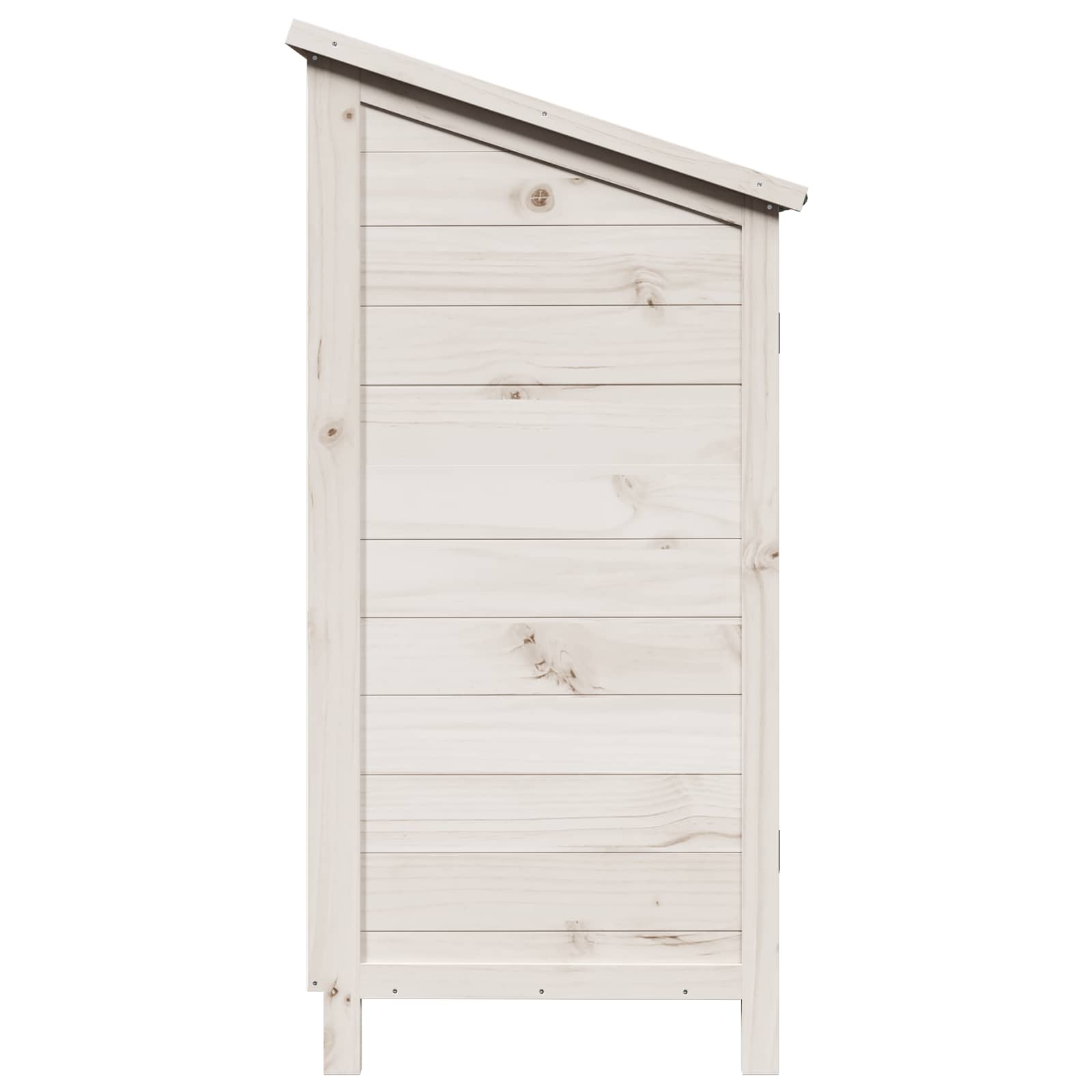 Vrtna Šupa Bijela 59 x 56 x 113,5 cm Čvrsto drvo jele