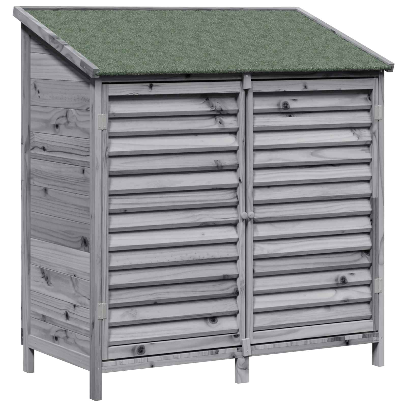 Vrtna Šupa Siva 106 x 56 x 113,5 cm Čvrsto drvo jele