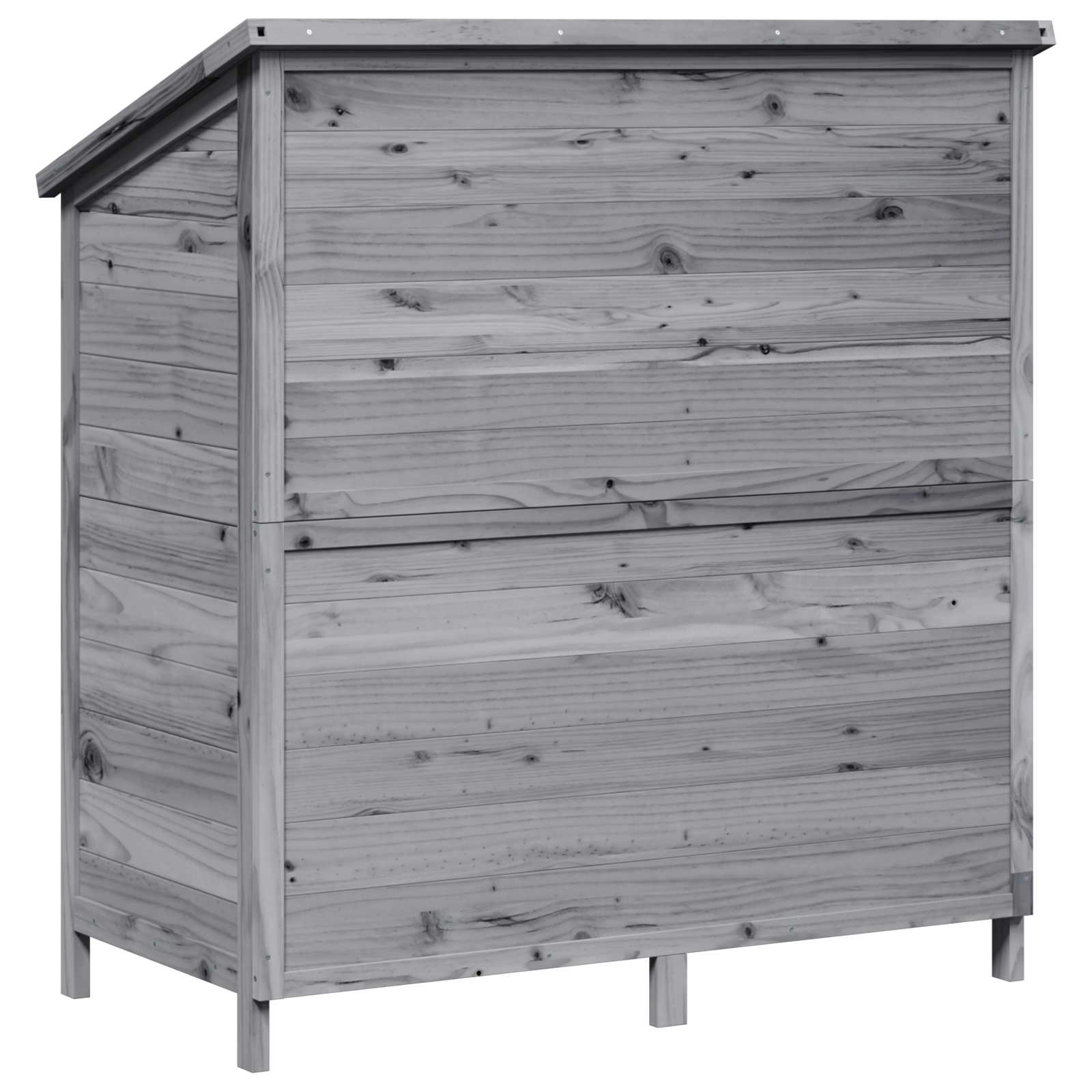 Vrtna Šupa Siva 106 x 56 x 113,5 cm Čvrsto drvo jele