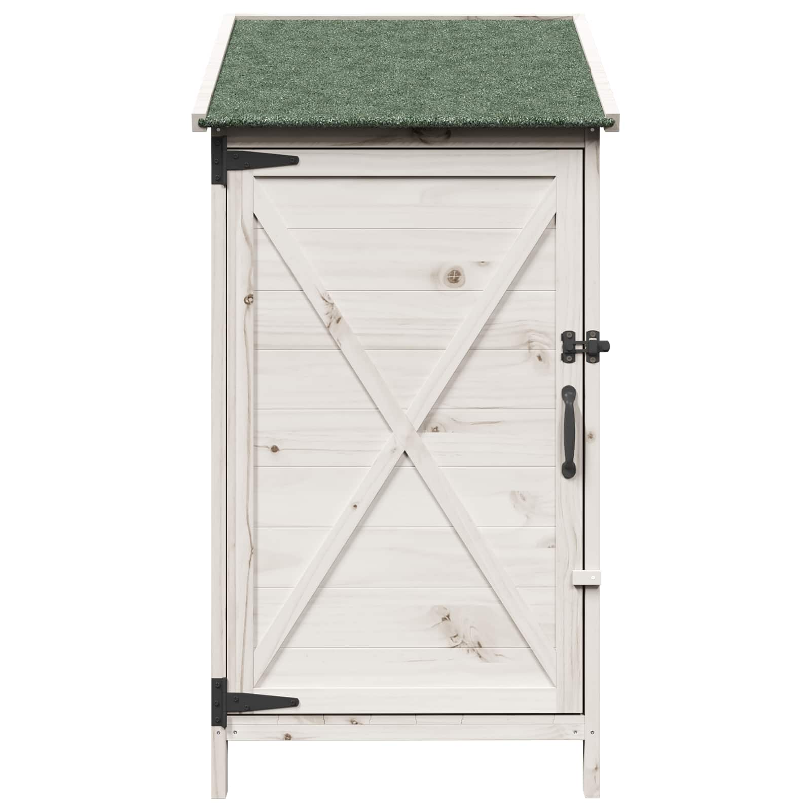Vrtna Šupa Bijela 59,5 x 56 x 113,5 cm Čvrsto drvo jele