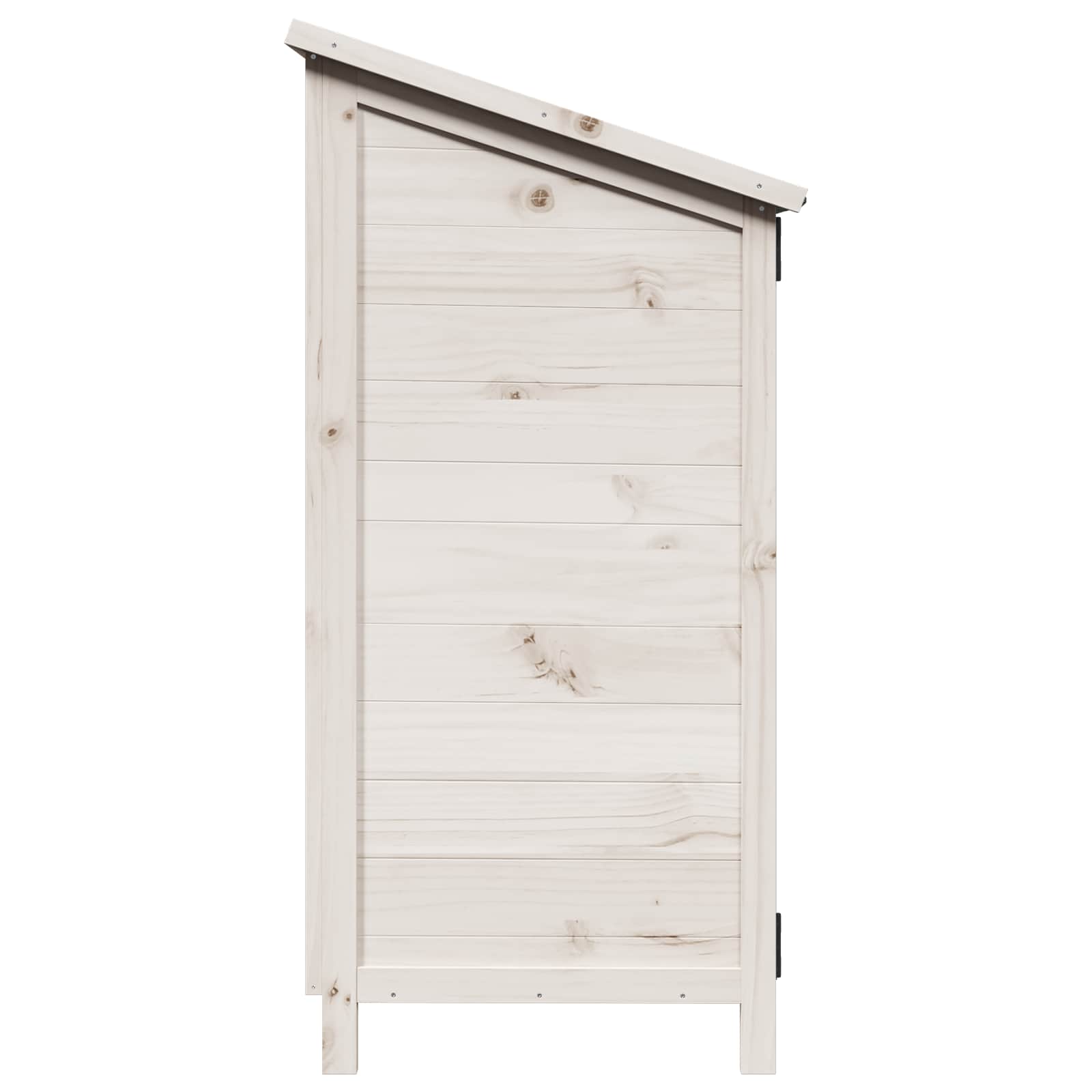 Vrtna Šupa Bijela 59,5 x 56 x 113,5 cm Čvrsto drvo jele