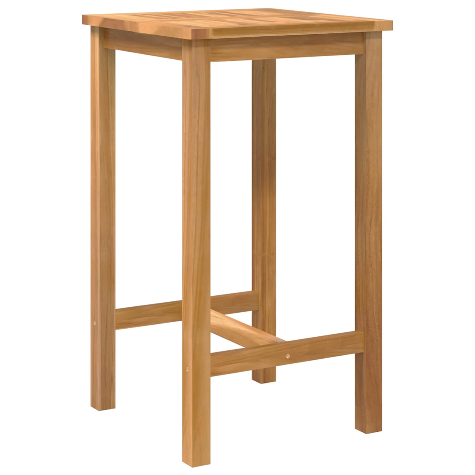 Vanjski bar set 3 pcs Neprerađeno Čvrsto teak drvo