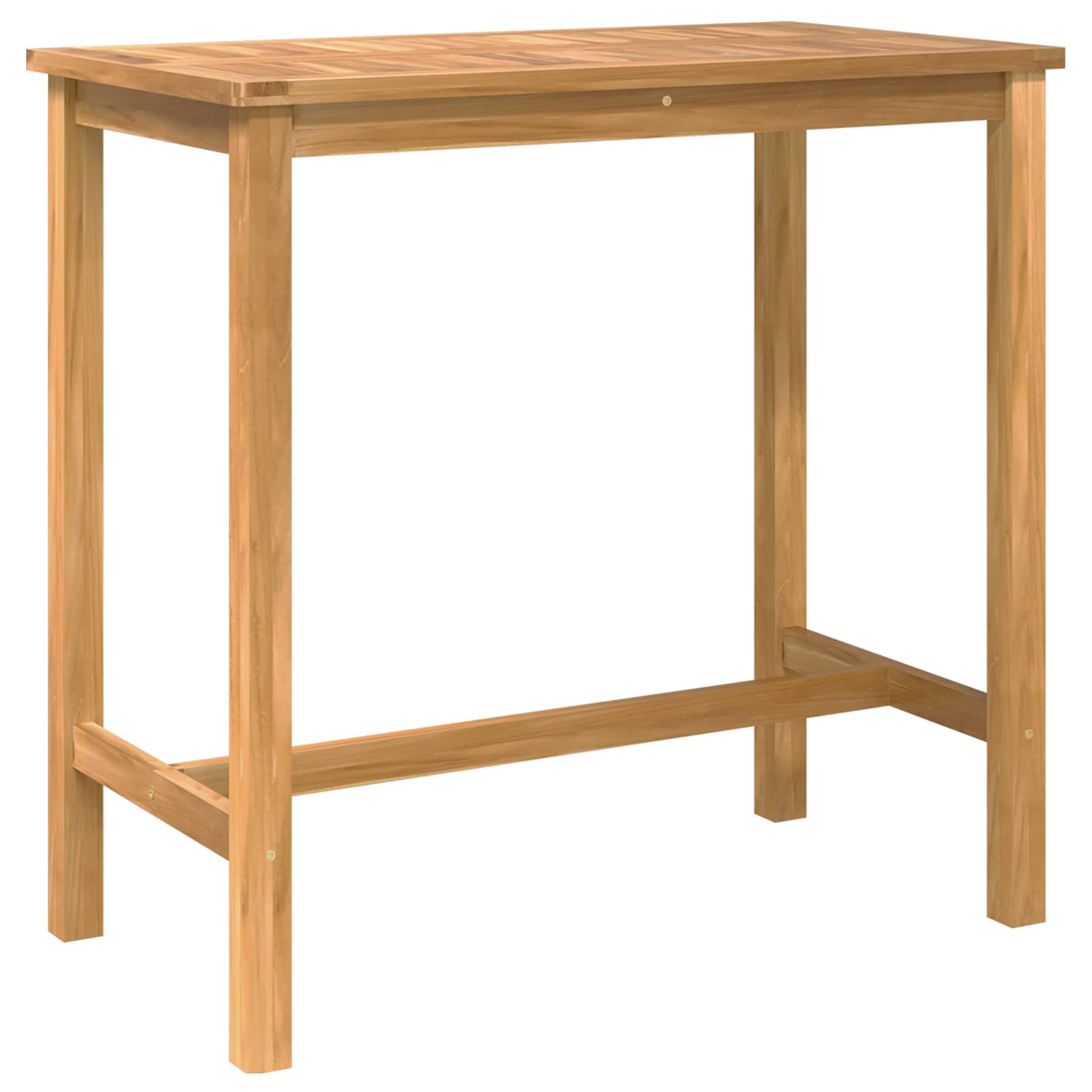 Vanjski bar set 5 pcs Neprerađeno Čvrsto teak drvo