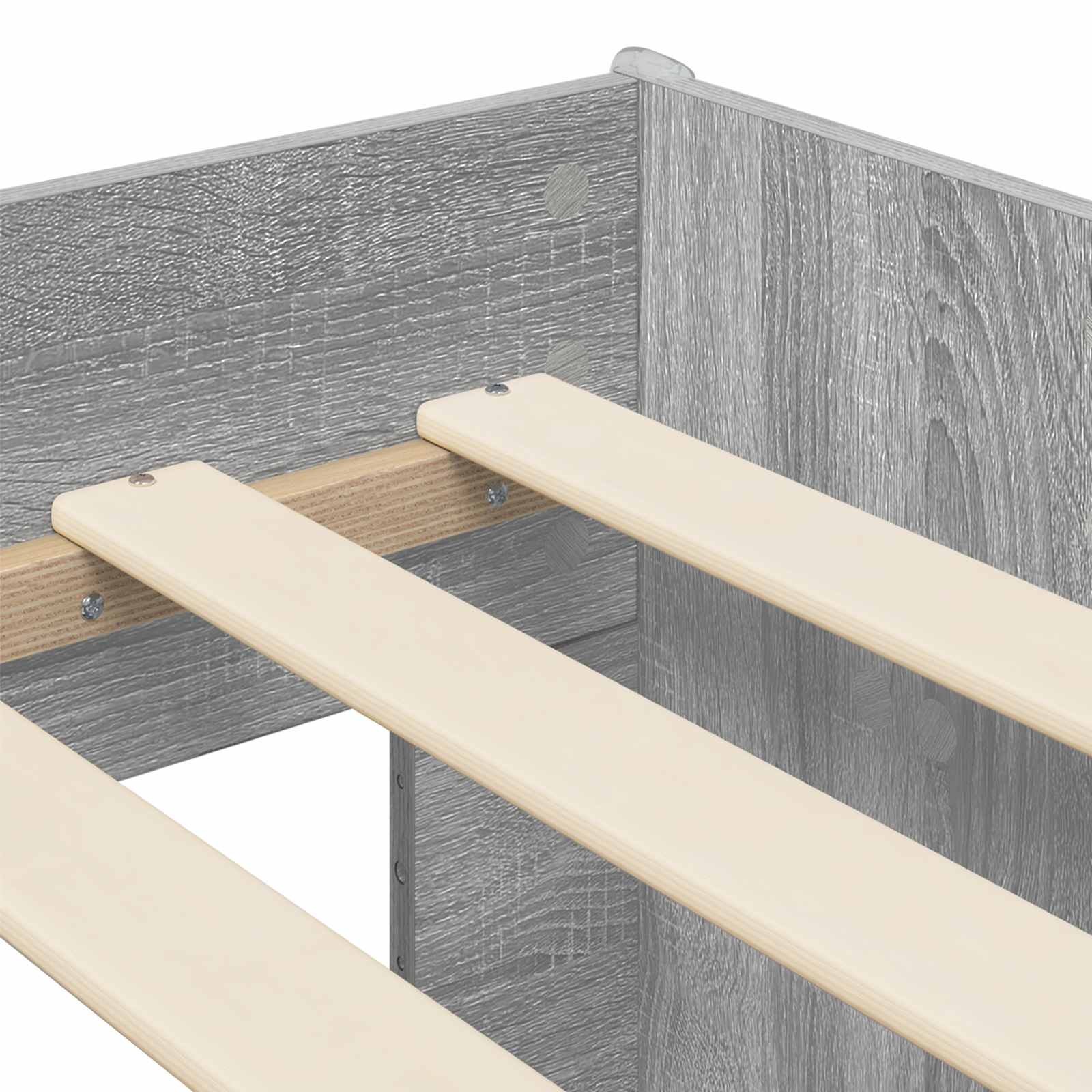 Kreveta za visoko spavanje djece 2 pcs Siva Sonoma 90 x 200 cm